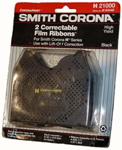 smith corona h series correctable film cartridge ribbon (2 pack)