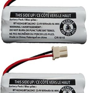 Replacement Battery BT162342 / BT262342 for Vtech AT&T Cordless Telephones CS6114 CS6419 CS6719 EL52300 CL80111 (2-Pack)