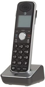 at&t tl86009 accessory cordless handset, black/silver | requires an at&t tl86109 expandable phone system to operate