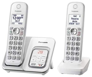 panasonic kx-tgd532w cordless phone with answering machine – 2 handsets (renewed)