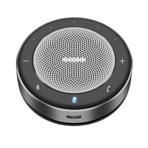 enther&maxhub bluetooth speakerphone,usb conference speaker with 6 microphones, enhanced 360° voice pickup and noise reduction,16 ft pickup distance,home office