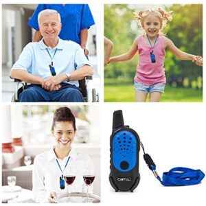 CallToU Caregiver Pager for Elderly Seniors Patient Disabled Home 2 Way Radio intercom System Mini Kids Wallkie Talkies Long Range for Outdoor