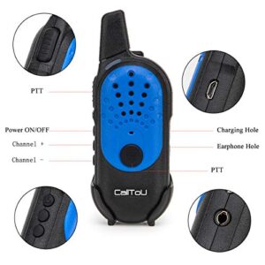 CallToU Caregiver Pager for Elderly Seniors Patient Disabled Home 2 Way Radio intercom System Mini Kids Wallkie Talkies Long Range for Outdoor