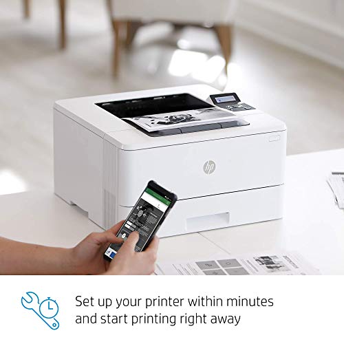 HP Laserjet Pro M404dn Monochrome Laser Printer with Built-in Ethernet & Double-Sided Printing, Amazon Dash Replenishment Ready (W1A53A) (Renewed)