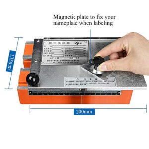 MXBAOHENG Manual Nameplate Metal Label Stamping Printer Machine Marking Machine for Metal (No.3 Codeword Plate)