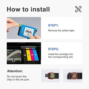 MYCARTRIDGE Remanufactured Ink Cartridge Replacement for Epson 288XL 288 XL (2 Black 1 Cyan 1 Magenta 1 Yellow, 5-Pack) Fit for Expression XP-440 XP-446 XP-330 XP-340 XP-430 XP-434 Printer