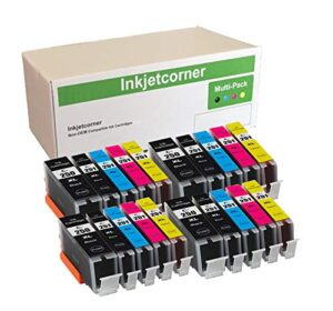 inkjetcorner compatible ink cartridges replacement for pgi-250xl cli-251xl pgi-250 xl cli-251 xl for use with mx922 mg5520 mg6420 mg5420 mx722 mg5522 (20 pack)