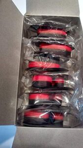 6 calculator ribbons travis technologies replacement for sharp el1197piii, el-1197piii black red