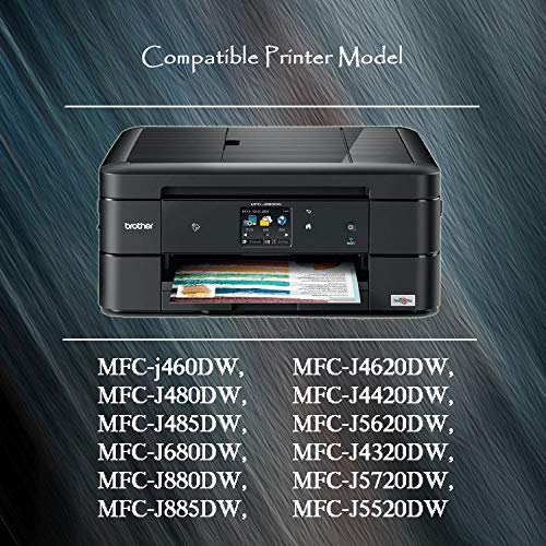 TG Imaging (12-Pack) (550 Pages) Compatible LC201 LC203 Ink Cartridge Replacement for Brother MFC-J460DW MFC-J480DW MFC-J885DW MFC-J485DW MFC-J4320DW MFC-J4420DW Printers (3B+3C+3Y+3M)