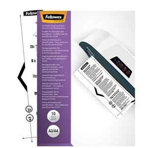 fellowes laminator cleaning sheets, 10 pack, 8.5 x 11 in