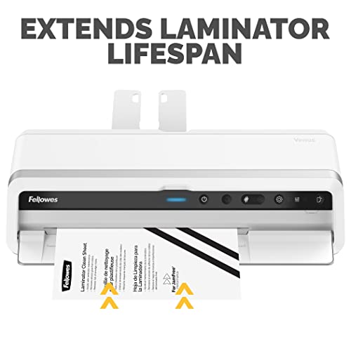 Fellowes Laminator Cleaning Sheets, 10 Pack, 8.5 x 11 in