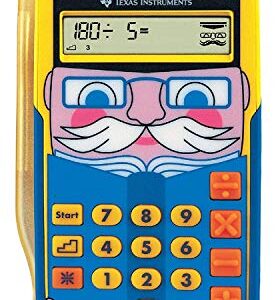 Texas TI-Little Professor Solar LPROF/PWB/11E1 TI-Little Professor Education Calculator Yellow