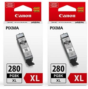 canon pgi-280xl ink cartridge pigment black 2 pack in retail packing