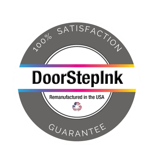 DoorStepInk Remanufactured in The USA Ink Cartridge Replacements for HP 56 & 57 C9321BN C6656AN C6657AN Black and Tri-Color Combo Pack for Use with Deskjet, Photosmart, PSC Printers