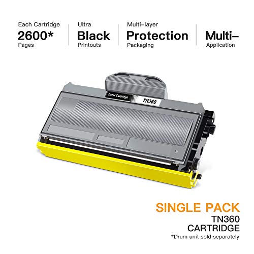 E-Z Ink(TM Compatible Toner Cartridge Replacement for Brother TN330 TN360 TN-330 TN-360 High Yield Compatible with DCP-7040 DCP-7030 MFC-7840W HL-2140 MFC-7340 MFC-7440N HL-2170W HL-2150N (1 Black)