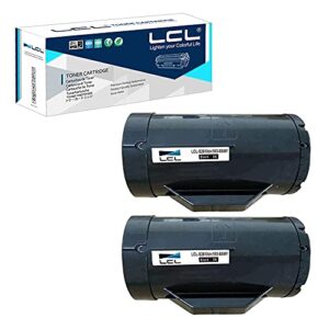 lcl compatible toner cartridge replacement for dell h815 h815dw s2815dn s2810dn 593-bbmf 593-bbml 6000 pages (2-pack black)