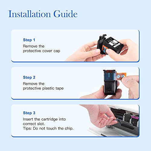 Valuetoner Supply Remanufactured High Yield Replacement for HP 64 XL 64XL Ink Cartridge Combo Pack for Envy Photo 7858 7855 7155 7158 7164 Envy 7255e 7955e 7958e Tango X Printer (1 Black, 1 Tri-Color)