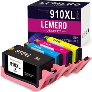 910xl 910 xl lemerouexpect remanufactured ink cartridge replacement for hp 910xl 910 xl combo pack for officejet pro 8022 8020 8025 8028 8035 8015 8031 8024 8033 printer black cyan magenta yellow