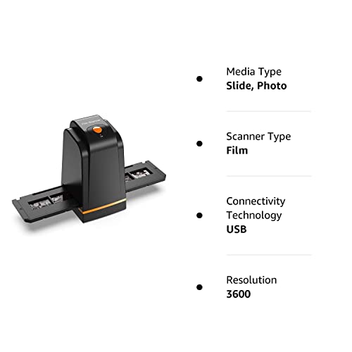 DIGITNOW 135 Film Slide Scanner Converts Negative,Slide&Film to Digital Photo,Supports MAC/Windows XP/Vista/ 7/8/10