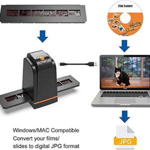 DIGITNOW 135 Film Slide Scanner Converts Negative,Slide&Film to Digital Photo,Supports MAC/Windows XP/Vista/ 7/8/10