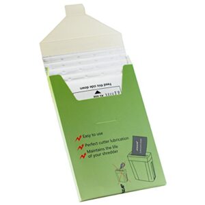 Ansoon 24 Pack Paper Shredder Lubricant Sheets, Paper Shredder Sharpening & Lubricating Sheets