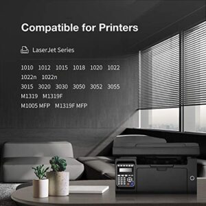 LEMERO Compatible Toner Cartridge Replacement for HP 12A Q2612A Black for hp Laserjet 1020 1022 1010 3015 3020 3030 3050 Series MFP M1005 M1319 Series Printer (2 Black, High Yield)