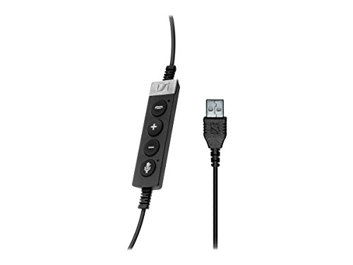 Sennheiser SC 260 USB MS II (506483) - Single-Sided Business Headset | For Skype for Business, Softphone, and PC | with HD Sound, Noise-Cancelling Microphone (Black)