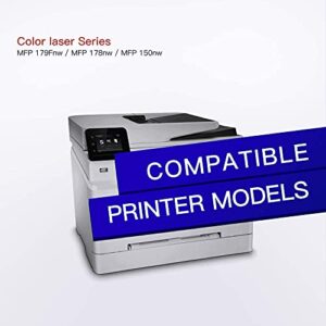 GPC Image Compatible Toner Cartridge Replacement for HP 116A W2060A W2061A W2062A W2063A to use with MFP 179fnw MFP 178nw Printer Tray (Black, Cyan, Magenta, Yellow)