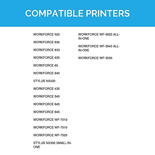 LD Remanufactured Replacement for Epson 126 Ink Cartridges T126 High Capacity Refills (Black, 4-Pack) for use in Workforce 435 520 635 645 WF-3520 WF-3530 WF-3540