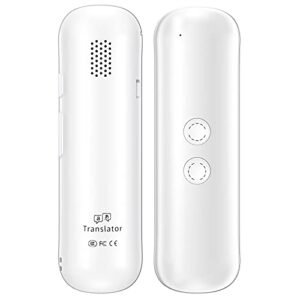 xurpurtlk language voice translator device real time 2-way translations supporting 72 languages for travelling learning shopping business chat recording translations (white) (g5)