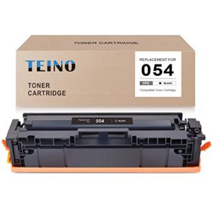 teino compatible toner cartridge replacement for canon 054 crg-054 use with canon imageclass mf644cdw mf642cdw lbp622cdw mf640c (black, 1-pack)