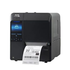 sato, cl4nx plus, 203dpi 4.1″ thermal transfer printer, lan/usb/ser/bluetooth, with rtc