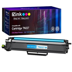 e-z ink (tm) high yield compatible toner cartridge replacement for brother tn227 tn-227 tn223 tn-223 use with mfc-l3770cdw mfc-l3750cdw hl-l3230cdw hl-l3290cdw hl-l3210cw mfc-l3710cw (1 cyan)