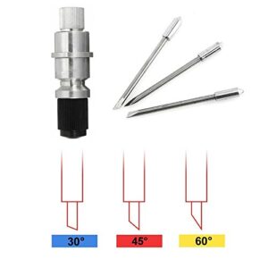 CB09 CB09U Graphtec Blade Holder with 15pcs Vinyl Cutter Plotter Cutting Blades 30/45/ 60 Degree