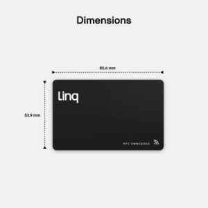 Linq Digital Business Card - Smart NFC Contact and Networking Card (Purple)