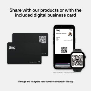 Linq Digital Business Card - Smart NFC Contact and Networking Card (Purple)