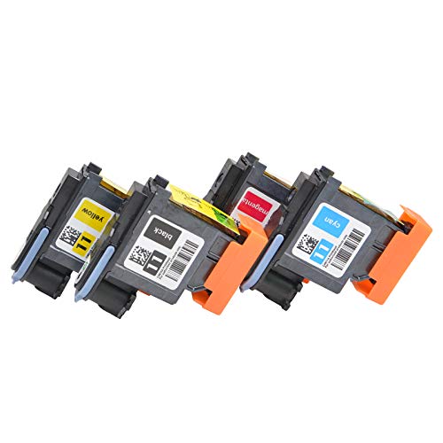 Compatible for HP11 C4810A C4811A C4812A C4813A Printhead for HP Designjet 500 & 500 Plus Series Printer by Getu Office, 4-Pack (BK+C+M+Y)。