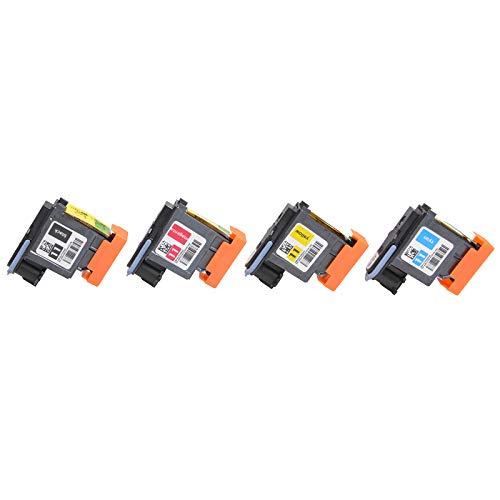 Compatible for HP11 C4810A C4811A C4812A C4813A Printhead for HP Designjet 500 & 500 Plus Series Printer by Getu Office, 4-Pack (BK+C+M+Y)。