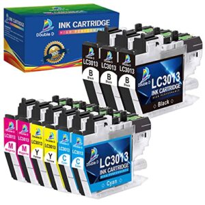 double d lc3013 ink cartridges compatible replacement for brother lc3013 lc3011 high yield for brother mfc-j491dw mfc-j497dw mfc-j895dw mfc-j690dw printer (3 black,2 cyan,2 magenta,2 yellow) 9 pack