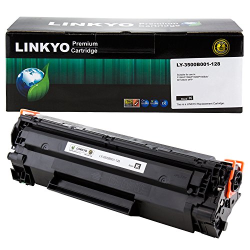 LINKYO Compatible Toner Cartridge Replacement for Canon 128 (Black)