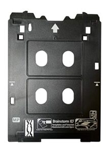 brainstorm id inkjet pvc card tray for canon pixma ts82xx, ts83xx, and ts95xx series printers (canon mp/multi-purpose tray printers)