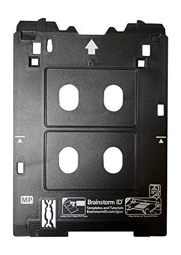 Brainstorm ID Inkjet PVC Card Tray for Canon PIXMA TS82xx, TS83xx, and TS95xx Series Printers (Canon MP/Multi-Purpose Tray Printers)