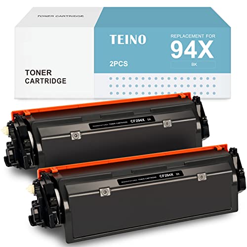 TEINO Compatible Toner Cartridge Replacement for HP 94X CF294X 94A CF294A use with HP Laserjet Pro M118dw M118 Laserjet Pro MFP M148dw M148fdw M149fdw (Black, 2-Pack)