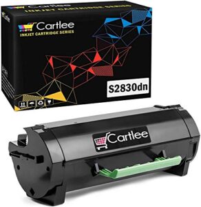 cartlee compatible black s2830 high yield laser toner cartridge replacement for dell (8500 page yield) s2830 s2830dn 2830 dn 2830dn smart series ink printers