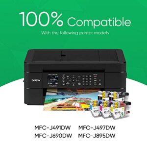 Topkolor Compatible Brother LC3013 3013 Ink Cartridges (High Page Yield of LC3011 3011 Ink Cartridges) for Brother MFC-J491DW MFC-J895DW MFC-J690DW MFC-J497DW Printer, 10-Pack