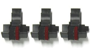 3 pack – compatible ir-40t black/red ink rollers, works for sharp el1801p, sharp el1801piii, sharp el2192, sharp el2620