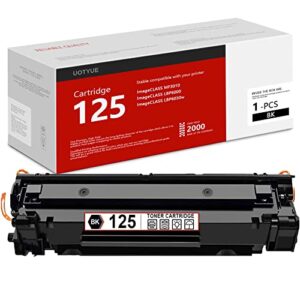 crg-125 toner 125: uotyue toner crg125 (3484b001) compatible replacement for canon 125 cartridge works with imageclass mf3010 lbp6000 lbp6030w printer (1-pack, black)