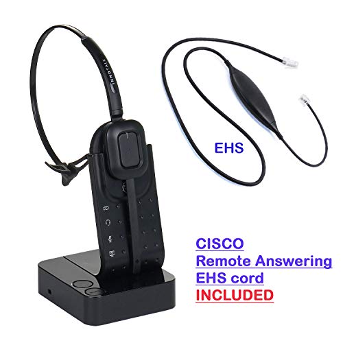 INNOTALK Wireless Headset Compatible with Cisco 6945 7942G 7945G 7962G 7965G 7975G 7821 7841 7861 8811 8841 8845 Phone (Pioneer)