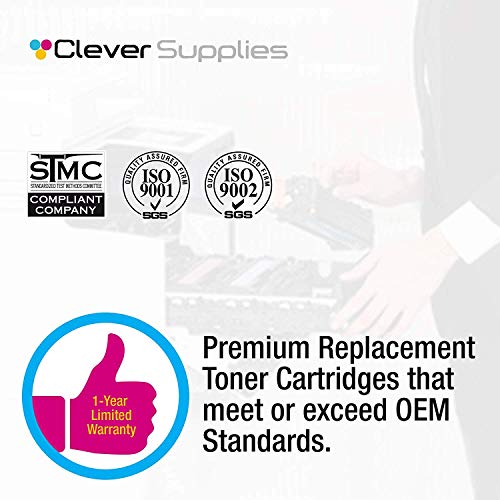 CS Compatible Toner Cartridge Replacement for HP CP4000 CE260A Black CE261A Cyan CE262A Yellow CE263A Magenta HP 647A & HP 648A Color Laserjet Enterprise CP4525 CP4525dn CP4025 CP4525n 4 Color Set