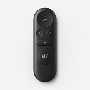 microsoft presenter+ (2022), wireless and bluetooth presentation clicker for powerpoint, advanced built-in features, black color
